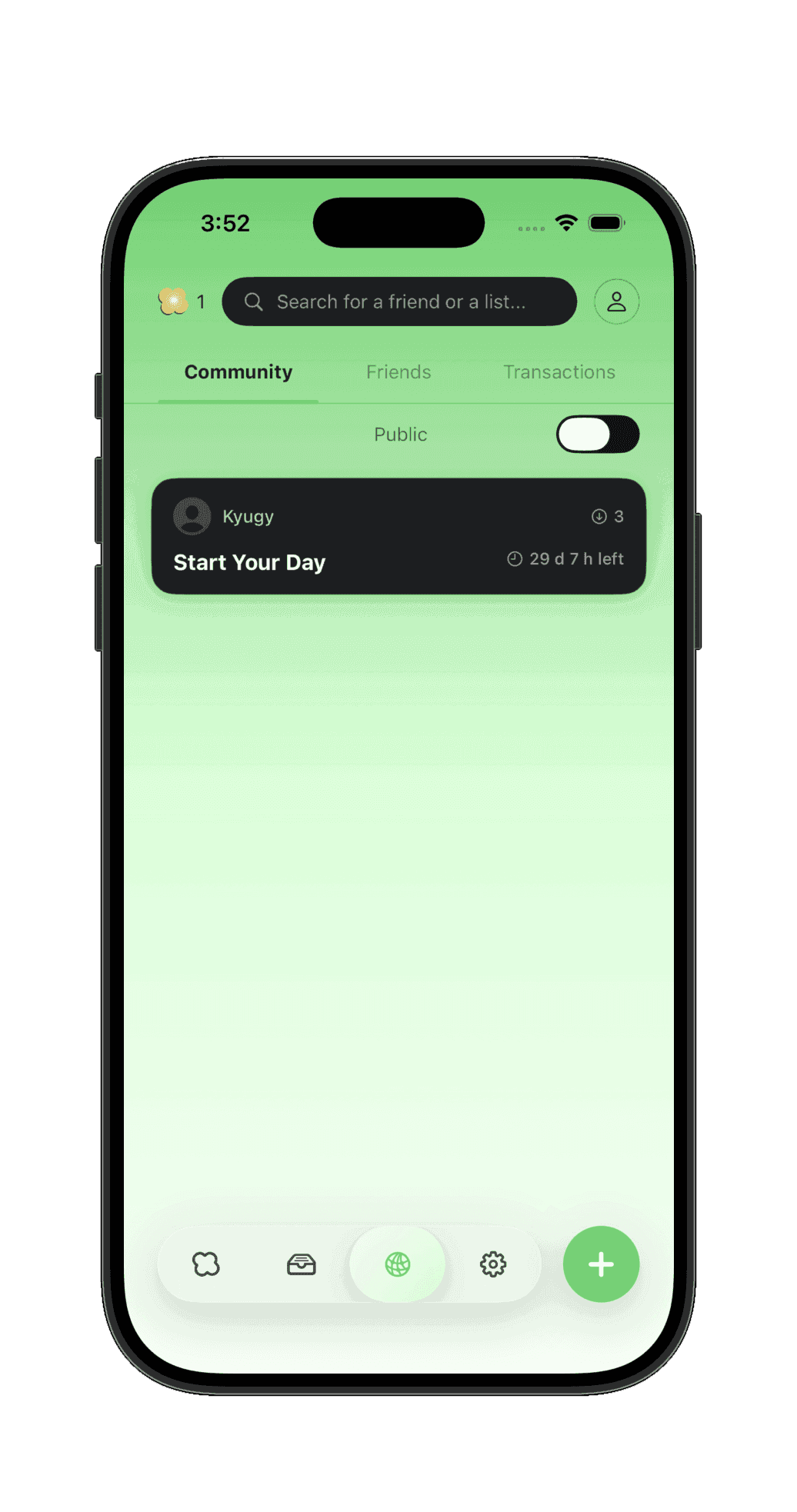 Yovo community feed.